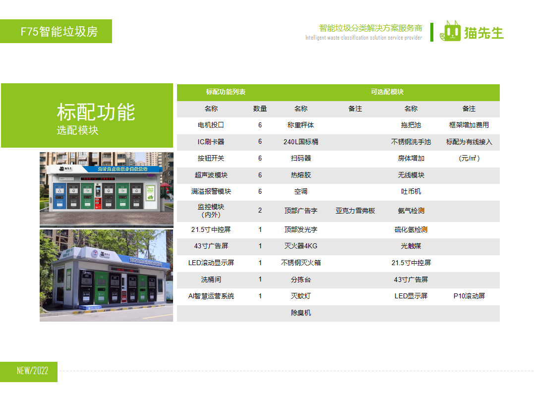 貓先生智能垃圾分類房，定時(shí)定點(diǎn)垃圾收集站 ，垃圾房生產(chǎn)廠家