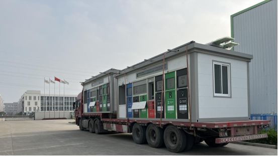 華展貓先生，智能垃圾房，垃圾分類房，垃圾投放點(diǎn)