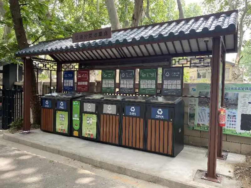 貓先生智能垃圾分類亭，定時定點(diǎn)垃圾收集點(diǎn) ，垃圾亭生產(chǎn)廠家
